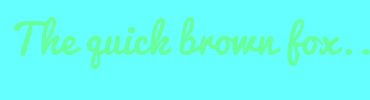 Image with Font Color 66FF99 and Background Color 66FFFF